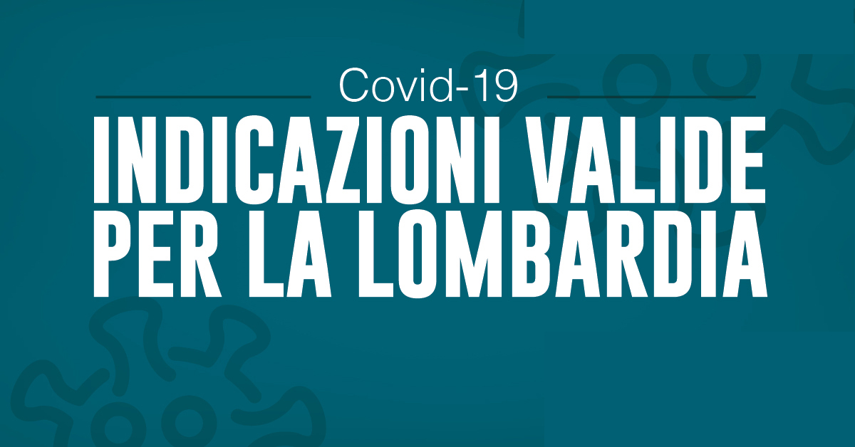 Emergenza Coronavirus - Le misure in vigore fino al 5 marzo